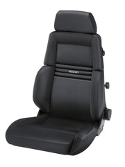 Recaro Expert M Seat -Driver/Passenger Side, Leather Black Bolster, Leather Black Insert, Silver Logo, 3 Point Belt