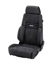 Recaro Orthoped Seat - Leather Black Bolster, Artista Black Insert, Grey Logo, 3 Point Belt