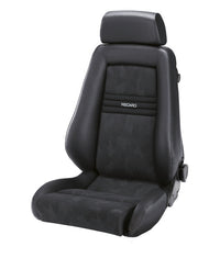 Recaro Specialist M Seat -Driver/Passenger Side, Leather Black Bolster, Black Artista Insert, Silver Logo, 3 Point Belt