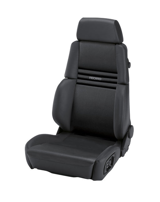 Recaro Orthoped Seat - Leather Black Bolster, Leather Black Insert, Grey Logo, 3 Point Belt