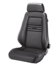 Recaro Specialist M Seat -Driver/Passenger Side, Leather Medium Grey Bolster, Leather Medium Grey Insert, Black Logo, 3 Point Belt