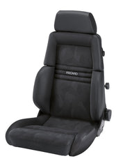 Recaro Expert M Seat -Driver/Passenger Side, Leather Black Bolster, Black Artista Insert, Silver Logo, 3 Point Belt