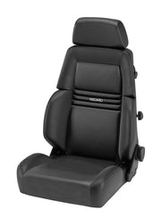 Recaro Expert S Seat -Driver/Passenger Side, Leather Black Bolster, Leather Black Insert, Silver Logo, 3 Point Belt
