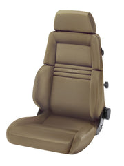Recaro Expert M Seat -Driver/Passenger Side, Leather Beige Bolster, Leather Beige Insert, Beige Logo, 3 Point Belt