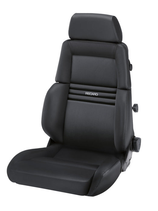 Recaro Expert M Seat -Driver/Passenger Side, Black AM Vinyl Bolster, Black AM Vinyl Insert, Silver Logo, 3 Point Belt