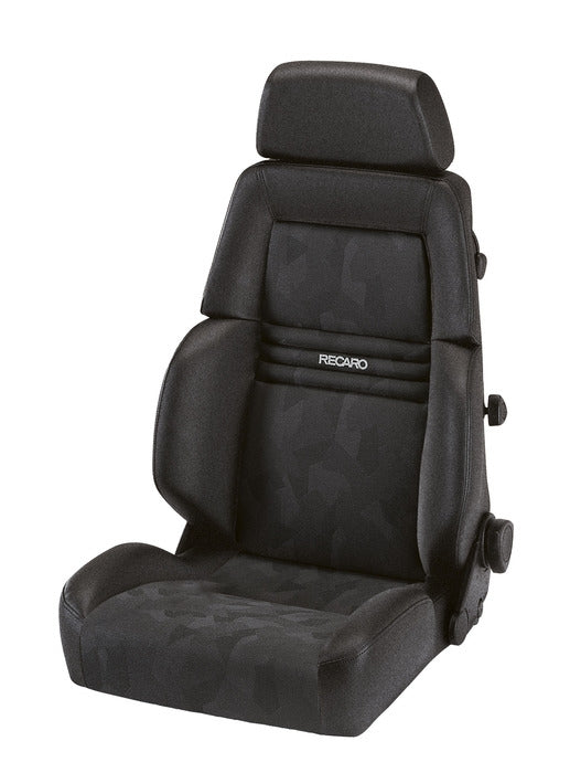 Recaro Expert S Seat -Driver/Passenger Side, Black Nardo Bolster, Black Artista Insert, Silver Logo, 3 Point Belt