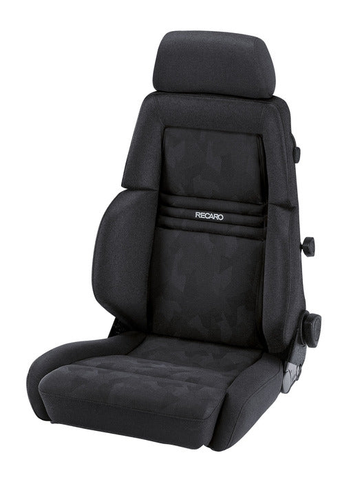 Recaro Expert M Seat -Driver/Passenger Side, Black Nardo Bolster, Black Artista Insert, Silver Logo, 3 Point Belt
