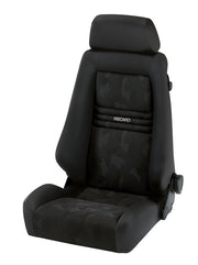 Recaro Specialist S Seat -Driver/Passenger Side, Black Nardo Bolster, Black Artista Insert, Silver Logo, 3 Point Belt,