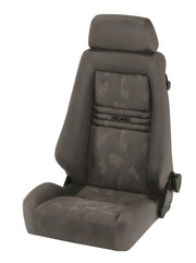 Recaro Specialist S Seat -Driver/Passenger Side, Grey Nardo Bolster, Grey Artista Insert, Black Logo, 3 Point Belt