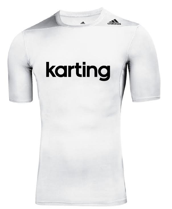 Adidas Techfit Kart SS Top - White