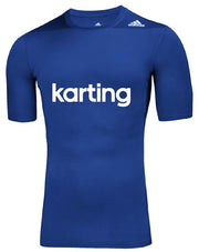 Adidas Techfit Kart SS Top - Blue