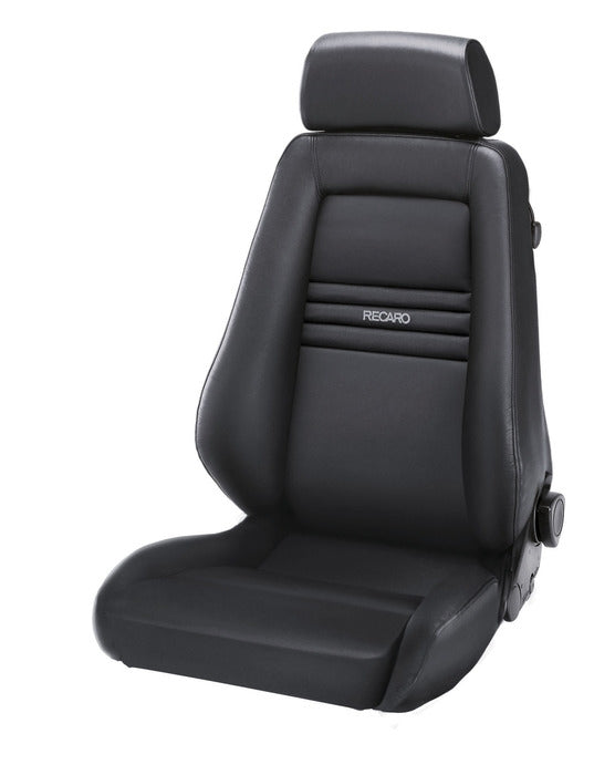 Recaro Specialist M Seat -Driver/Passenger Side, Black AM Vinyl Bolster, Black AM Vinyl Insert, Silver Logo, 3 Point Belt