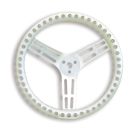 Longacre 14 Inch Natural Aluminum Non Coated Steering Wheel Drilled