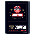 Lubricant specially designed for engines built between 1950 and 1970. Mineral multigrade lubricant with middle detergent level, compatible with elastomer gaskets. 20W50 oil meets standards of the 1950 – 1970 period (API SF/CC) while benefiting fr