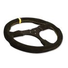 Longacre Suede Flat Steering Wheel Drilled Mounting Holes