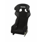Recaro Pro Racer Hans XL Seat - Velour Black Bolster, Velour Black Insert, White Logo, 4/5/6 Point Belt