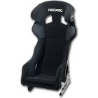 Recaro Pro Racer Hans Seat - Velour Black Bolster, Velour Black Insert, White Logo, 4/5/6 Point Belt
