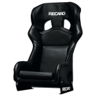 Recaro Pro Racer XL ORV Seat - Vinyl Black Bolster, Vinyl Black Insert, White Logo, 4/5/6 Point Belt