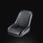 OMP SILVERSTONE NEW VINTAGE SEATS WITH STEEL FRAME AND IMITATION LEATHER COVERING. BLACK (Old Part Number HA/756/N)