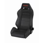 Recaro Speed Seat -Driver/Passenger Side, Black Avus Bolster, Black Avus Insert, Red Logo, 3/4/5 Point Belt