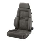 Recaro Expert M Seat -Driver/Passenger Side, Leather Grey Bolster, Grey Artista Insert, Black Logo, 3 Point Belt