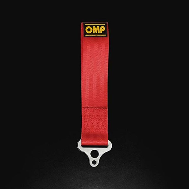 OMP TOW HOOK STAINLESS INTERNAL DIAMETRE 100 MM RED MATERIAL FABRIC (Old Part Number EB/578/R)