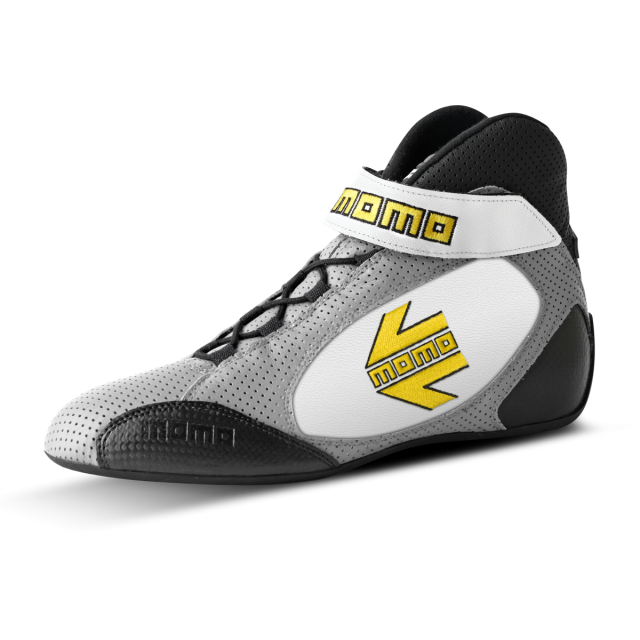 MOMO GT PRO RACING BOOTS - CALF AIR LEATHER / GREY