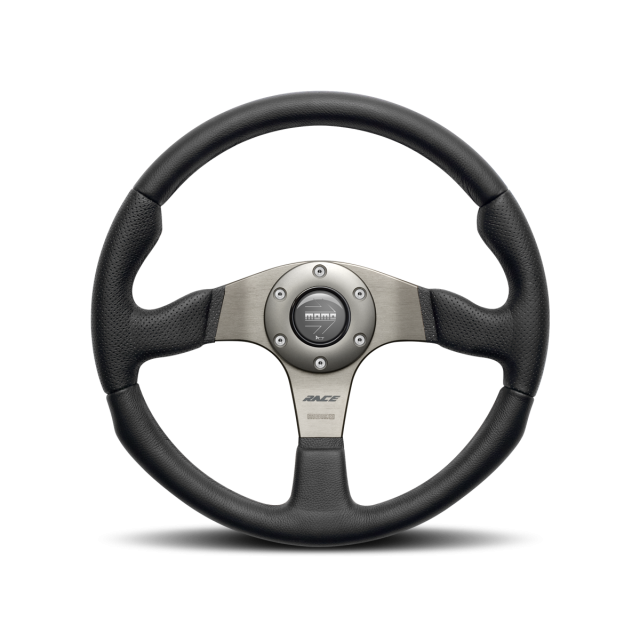 MOMO RACE STEERING WHEEL - LEATHER / AIR LEATHER INSERT - 320MM